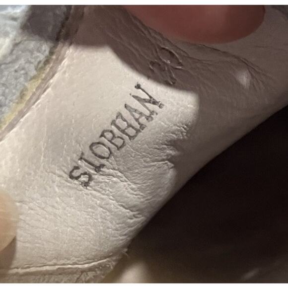 Anthropologie Silent D Siobahn Sneaker White Cheetah Leather Size EU 40, US 9 - Picture 11 of 11